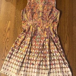 Paisley dress ISLE /Melis Kozan. Yellow, pink, turquoise, orange! Sz S